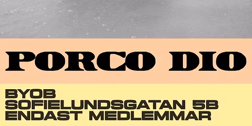 Konstutst\u00e4llning PORCO DIO eller Femmans v\u00e5rsalong