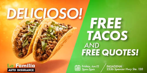 Pasadena \u2014 Free Tacos Friday! \ud83c\udf89\ud83c\udf2e