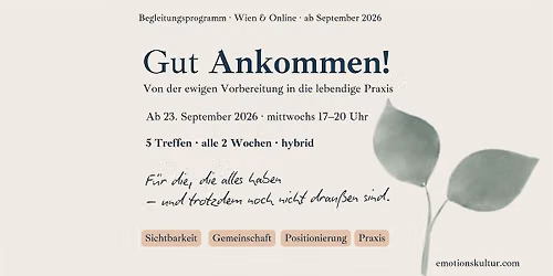 Gut Ankommen