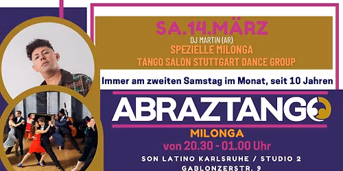 M\u00c4RZ AbrazTango Milonga mit SHOW by Tango Salon Stuttgart