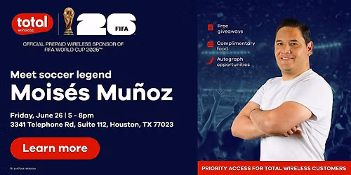 Meet & Greet with Soccer Star Mois\u00e9s Mu\u00f1oz