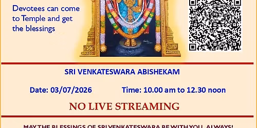 Sri Venkateswara Moolavar Thirumajanam
