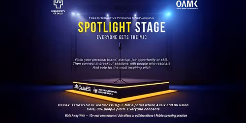 Spotlight Stage \u2013 Free Interactive Pitching & Networking Session