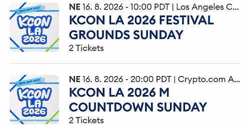 KCON LA 2026 Festival Grounds Sunday at Los Angeles Convention Center
