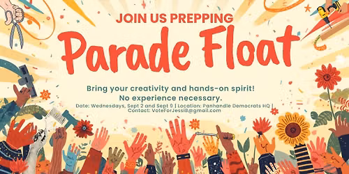 Volunteers Needed: Prep for Panhandle Democrat Float for Tri-State Fair & Rodeo Parade