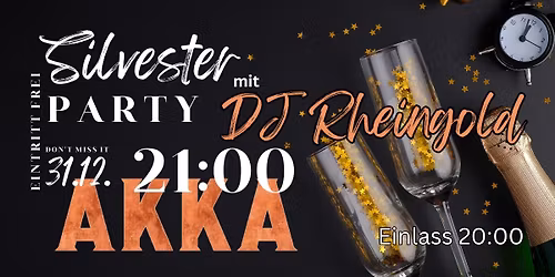 Silvester in der AKKA mit Dj Rheingold