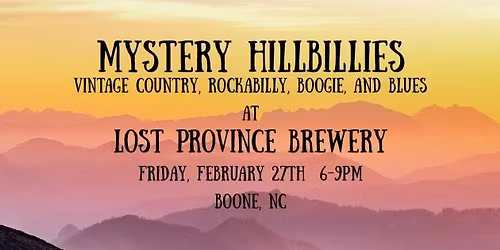 Mystery Hillbillies Back in Boone