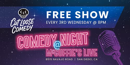 Cut Loose Comedy @ McGuffie's Live May 20th