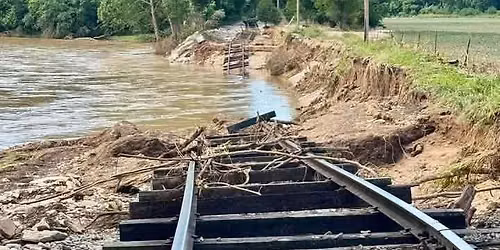 Flood Relief Benefit Steam Train and Motor Cars for Whitewater Valley Railroad
