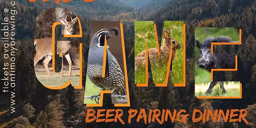 Wild Game Beer Pairing Dinner