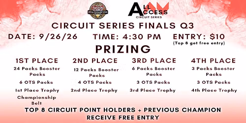 Q3 Yu-Gi-Oh Circuit Finale