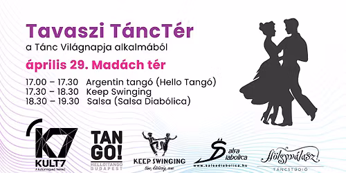 Tavaszi T\u00e1ncT\u00e9r Erzs\u00e9betv\u00e1rosban a T\u00e1nc Vil\u00e1gnapja alkalm\u00e1b\u00f3l \/ Mad\u00e1ch t\u00e9r \/ KULT7 