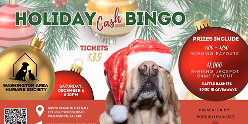 WAHS Holiday Cash Bingo