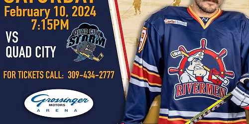 Quad City Storm at Peoria Rivermen at Peoria Civic Center - Carver Arena