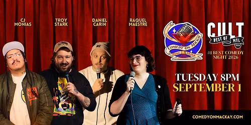 Tuesday Night Stand-Up Comedy Montreal | Comedy on Mackay | #1 Rated Show