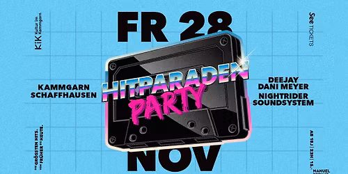 Hitparaden Party "Die gr\u00f6ssten Hits von fr\u00fcher bis heute"