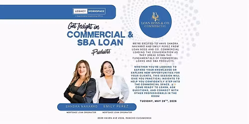 Get Insight on Commercial & SBA Loan Products