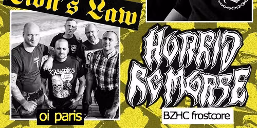 40 ans Bouda et Mika : Lions Law (oi paris) + Horride remorse (frostcore)+dj cup of tea