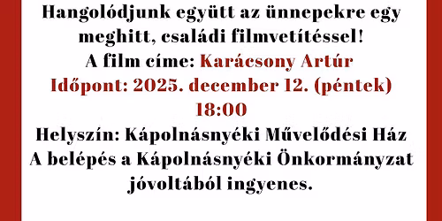 INGYENES Kar\u00e1csonyi mozi a gyerekeknek