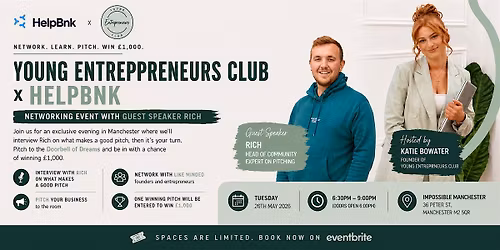 Young Entrepreneurs Club  x HelpBnk Manchester