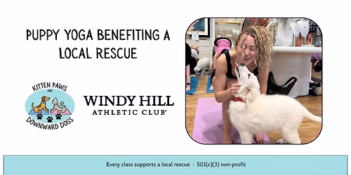 Puppy Yoga at Windy Hill Benefitting a Local Atlanta Rescue \u2014 Session 2