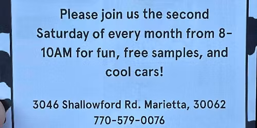 Cruise In .. Mthly on 2nd Sat .. 8-10:00am 3046 Shallowford Rd Marietta Ga