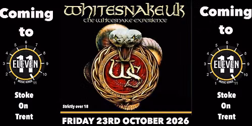 Whitesnake UK live at Eleven Stoke