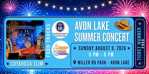 Avon Lake Summer Concert - Cuyahoga Slim