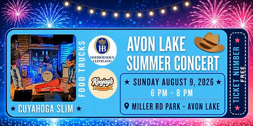 Avon Lake Summer Concert - Cuyahoga Slim