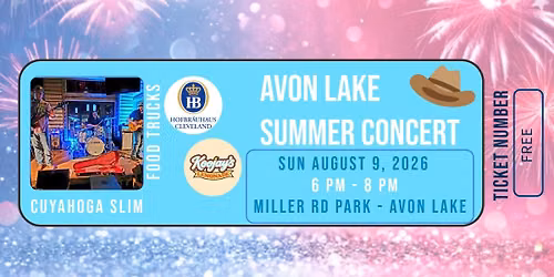 Avon Lake Summer Concert - Cuyahoga Slim