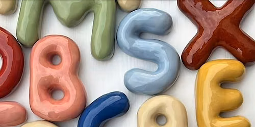 Craft and Crawl: Clay bubble letters