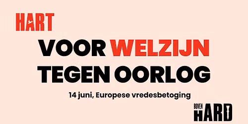 Van Gent naar de Vredesbetoging 'Welfare, not Warfare'