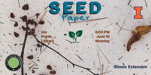 Seed Paper | Ages 8 and up\u2014 make & take!