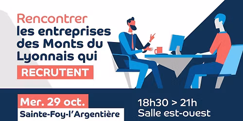 Soir\u00e9e jobdating \u00e0 Sainte-Foy-l'Argenti\u00e8re \ud83d\udc4c Trouvez votre emploi dans les Monts \ud83c\udf3e
