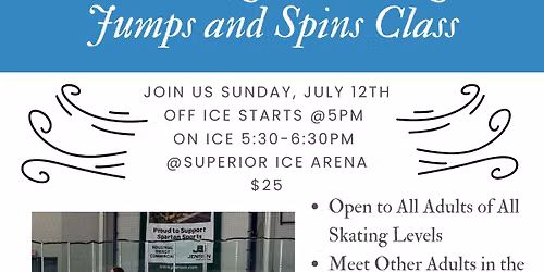 Adult Figure Skating Jumps and Spins Class