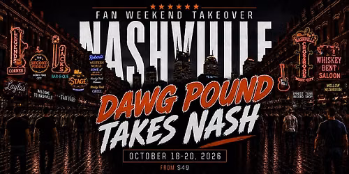 Fan Weekend Takeover: Cleveland Takes Nashville Oct 23-25