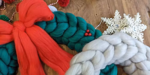 **FULLY BOOKED** Finger-Crochet Christmas Wreath