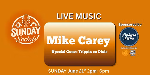 Sunday Socials Presents: Mike Carey LIVE!