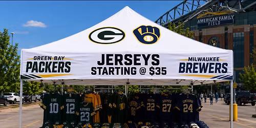 Brewers & Packers Pop-Up Huge Selection, Starting @ $35 **Janesville**