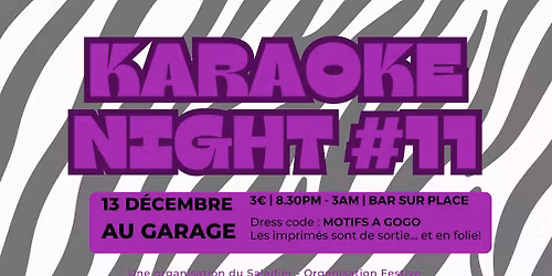KARAOK\u00c9 NIGHT #10 \/\/ Motifs \u00e0 Gogo!