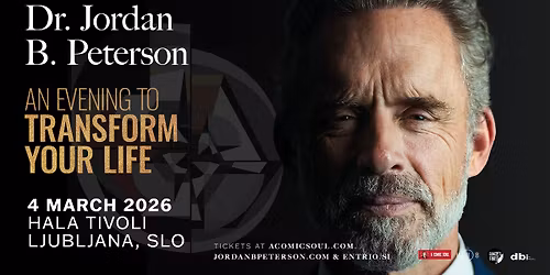 DR. JORDAN B. PETERSON: An Evening to Transform Your Life in Ljubljana