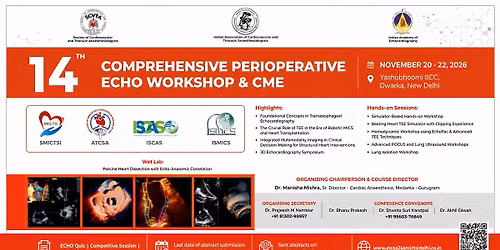 14th COMPREHENSIVE PERIOPERATIVE ECHO WORKSHOP & CARDIAC ANAESTHESIA CME