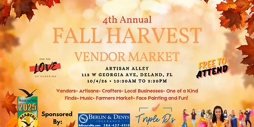 4th Annual Fall Harvest Vendor Market