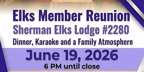 Elks Member Reunion