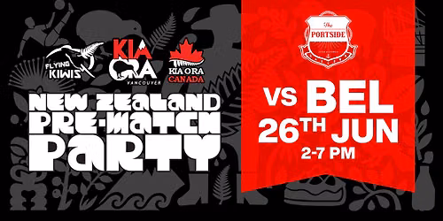 New Zealand Portside Pre-Match Party - All Whites vs Belgium