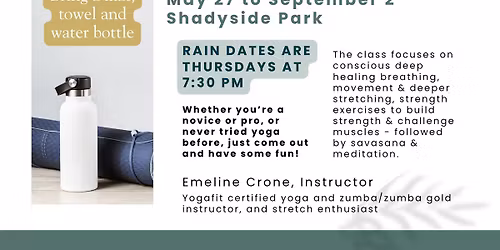 Free Yoga at Shadyside Park