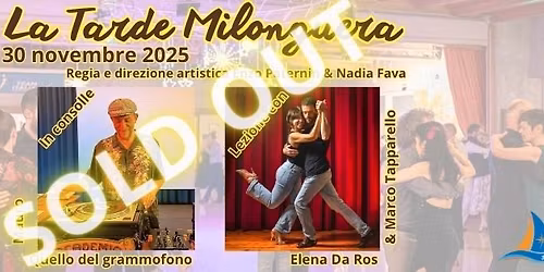 La Tarde Milonguera con Quello del grammofono, Elena Da Ros e Marco Tapparello del 30 novembre 2025.