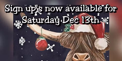 Christmas Highland Cow