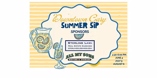 Summer Sips (1 of 3): Downtown Cary Mixers for Real Estate Professionals