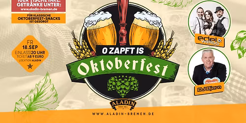 OKTOBERFEST im Aladin Bremen!